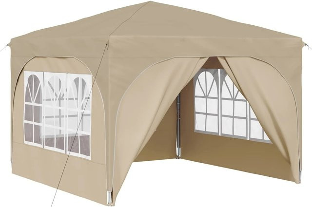 vidaXL Pop-Up Partyzelt in Beige mit B/T/H: 290 x 290 x 245 cm - Bild 1