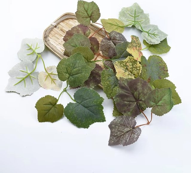 100 Stück künstliche grüne Blätter von Yusheng zur floralen Dekoration für Hochzeit, Garten und Zuhause - Bild 1