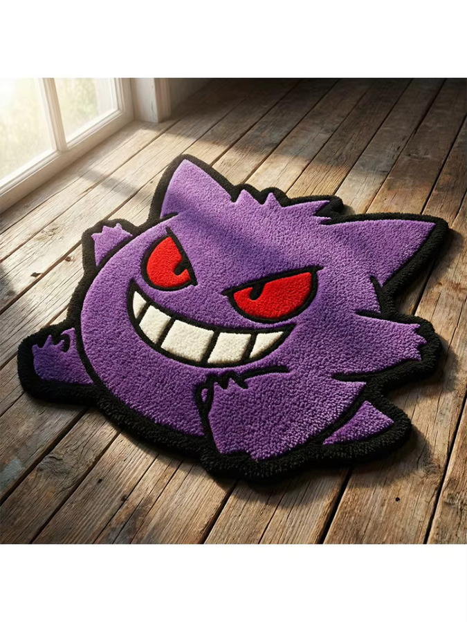 Bandai Kawaii Gengar Teppich in Lila für dein Schlafzimmer oder Gaming-Zimmer - Bild 5