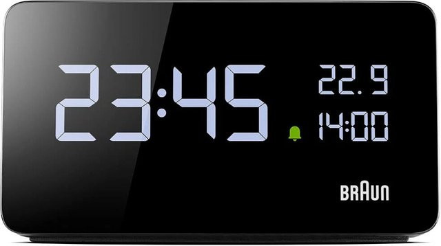 Braun BC20B Digitalwecker Schwarz B/T/H: 14,0 x 7,5 x 4,0 cm - Bild 1