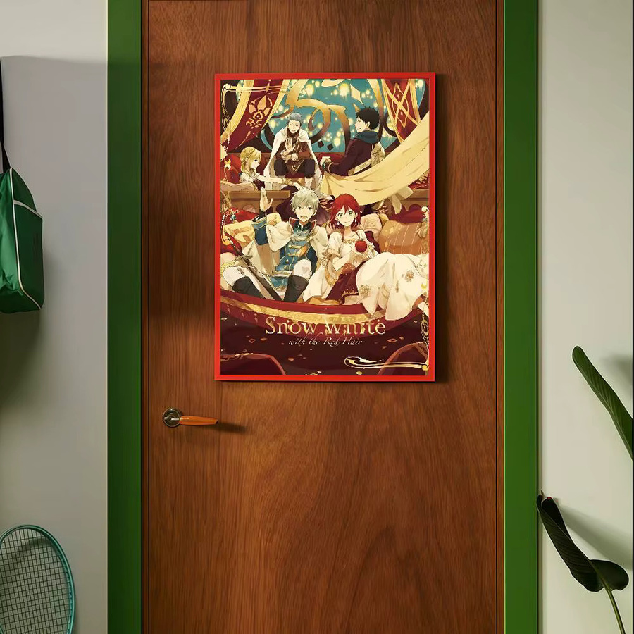 Retro Schneewittchen Kunstposter als selbstklebender Wandaufkleber aus Kraftpapier - Bild 4