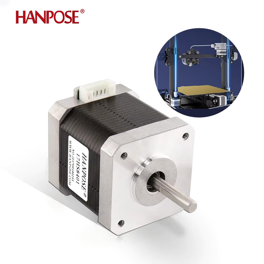HANPOSE Schrittmotor Nema 17 17HS8401 4-Leiter 52N.cm 48mm 1,8A 42mm für 3D-Drucker 3er-Set - Bild 2
