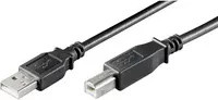 Goobay USB-Kabel Hi-Speed USB-A auf USB-B in Schwarz - Bild 1