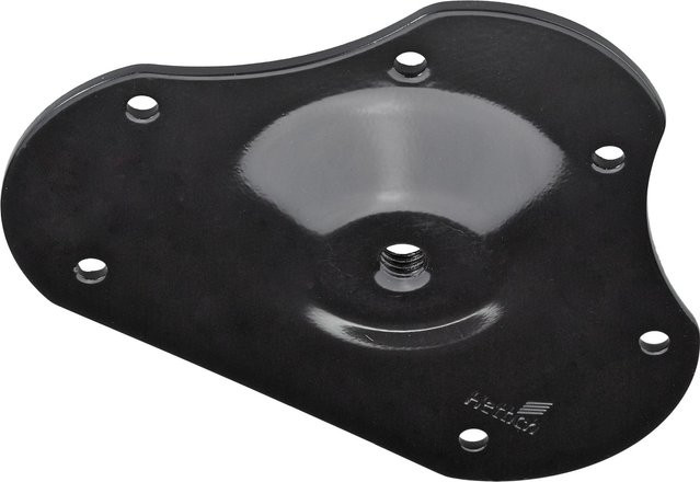 Hettich Tischbein-Montageplatte aus Stahl in Schwarz mit 60 mm - Bild 1