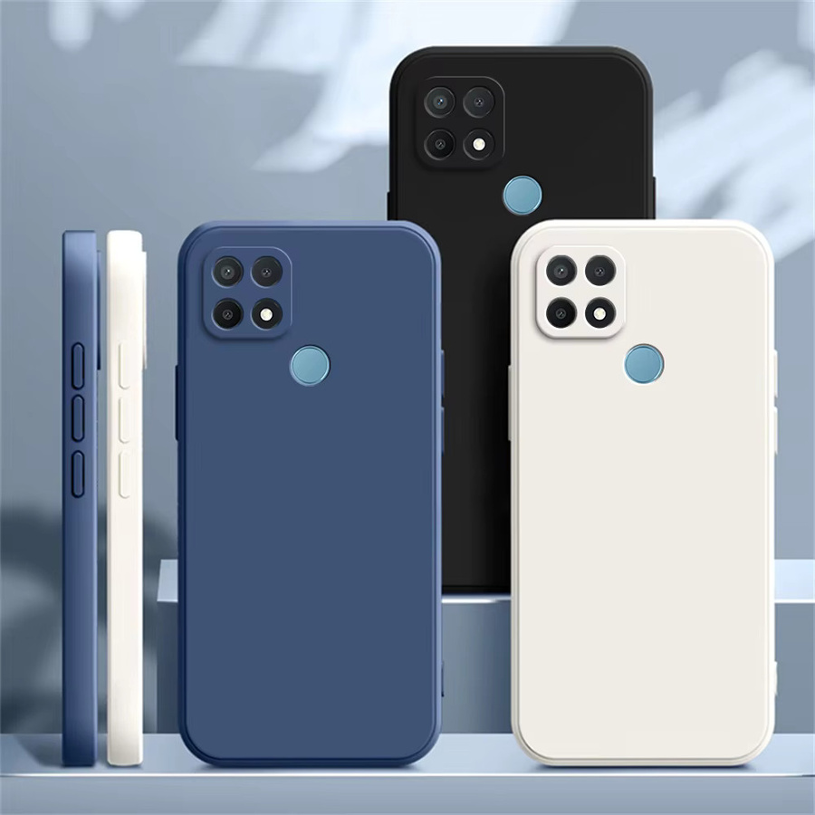 Stoßfeste quadratische Flüssigsilikonhülle für Xiaomi Redmi 10A 10C 9C NFC in Grün - Bild 4