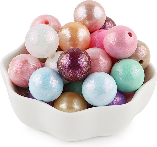 kovict Silikonperlen, Opal, Bunt, 15 mm, Unisex - Bild 1