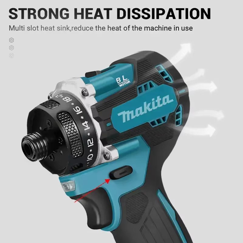 Makita Akku-Schlagschrauber 18V bürstenlos mit 180 Nm und 4000 U/min für Holz, Metall und Fliesen - Bild 2