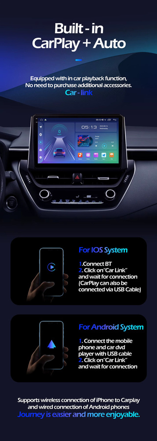 KJ-NAVI Android 16 Autoradio mit 12,3 Zoll Display für Mercedes Benz Vito W447 2014-2021, Stereo-Receiver mit GPS-Navigation, DSP und Carplay, Schwarz - Bild 2