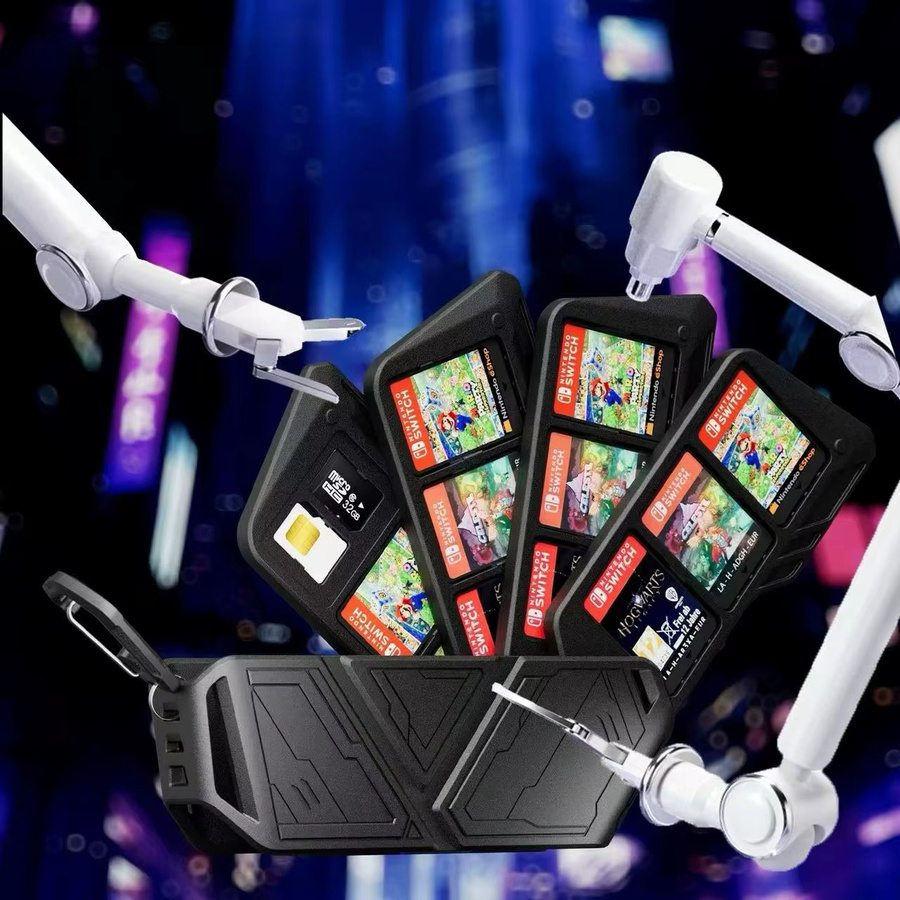 Transparente Game Card Aufbewahrungshülle für Nintendo Switch2 OLED Lite in Schwarz - Bild 2