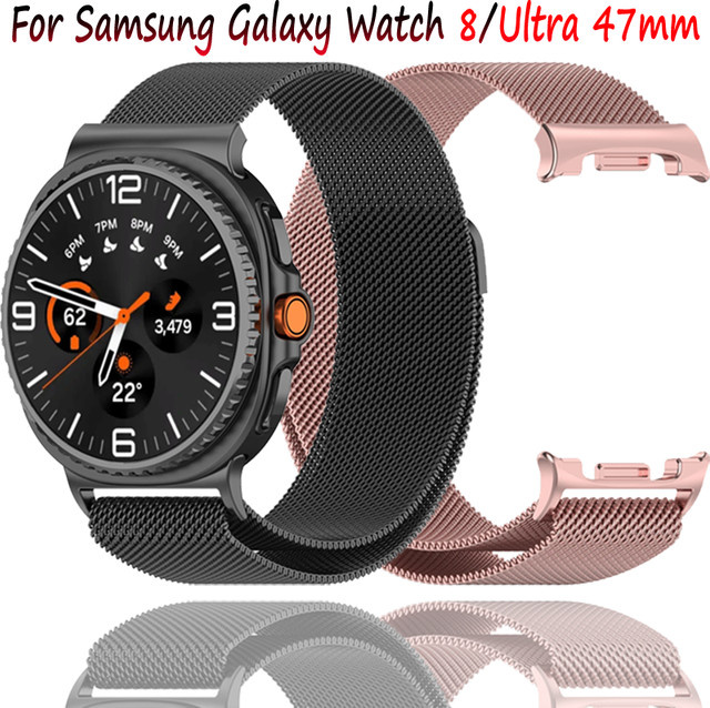 Samsung Uhrenarmband Milanaise, Edelstahl, Schwarz, Unisex - Bild 1
