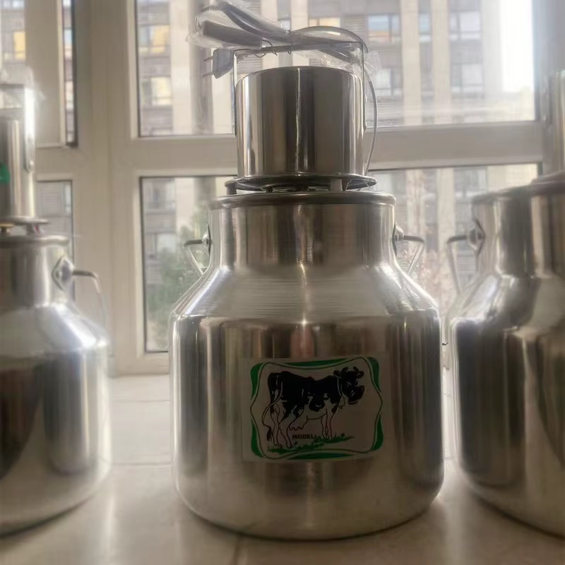 XMSJ Elektrischer Milchmixer und Magermilchseparator aus Edelstahl in Silber zur Ghee- und Butterherstellung, 7 Liter - Bild 2