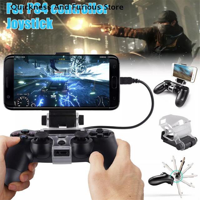 Tragbare Smart Handy Clip Clamp Halterung für Sony PlayStation PS4 Dualshock4 Controller in Schwarz - Bild 1