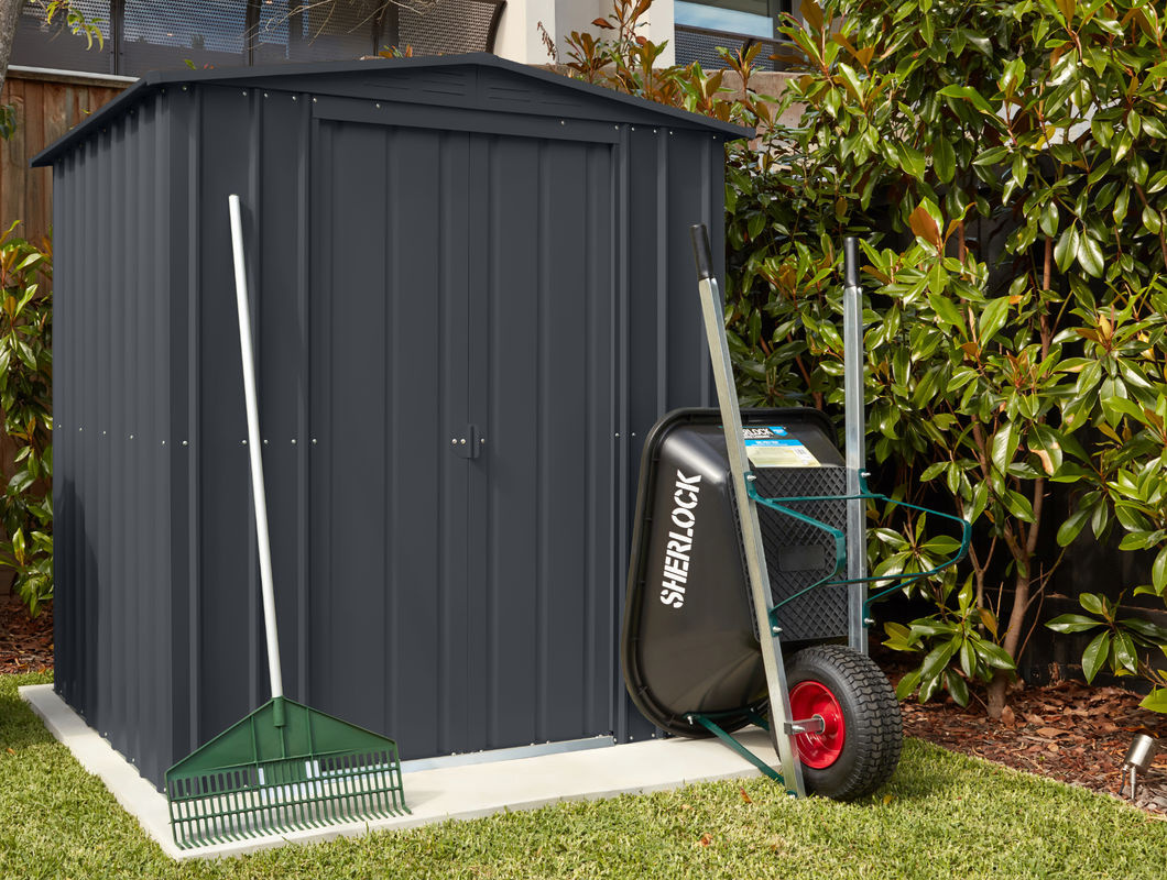 Globel Metall-Gerätehaus Gartenmanager Dream 65 Anthrazit B: 184 cm, T: 154 cm, H: 193 cm - Bild 5