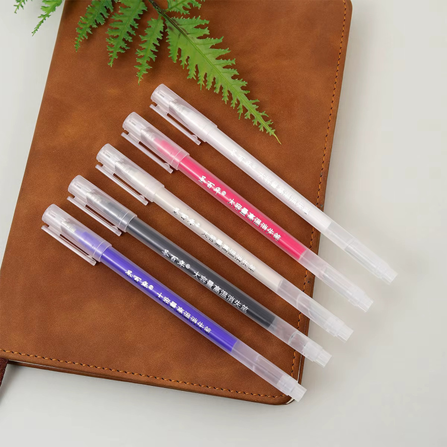 Magische Marker-Gelstifte für Stoff zum Basteln und Nähen, 5 Farben, hitzebeständig und verschwindend, Multicolor und Beige - Bild 3