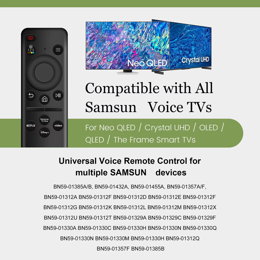Samsung Ersatz-Universalfernbedienung für Smart TV Modelle 2019-2024 in Schwarz BN59-01385A/B BN59-01432A - Bild 2