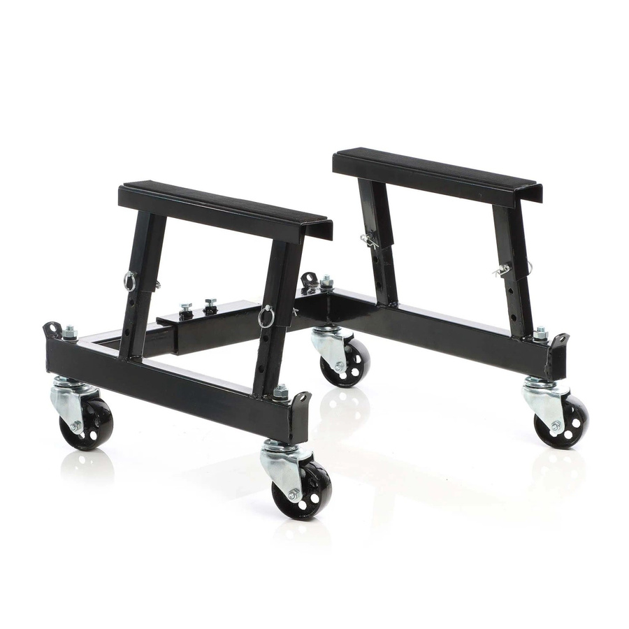Wiltec Montageständer für Motorräder mit Rädern, schwarz, Tragkraft 680 kg - Bild 2