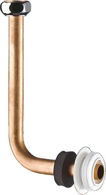 Delabie Spülrohr für Urinal G1/2 Ø35 mm Silber Unterputz Montage - Bild 1