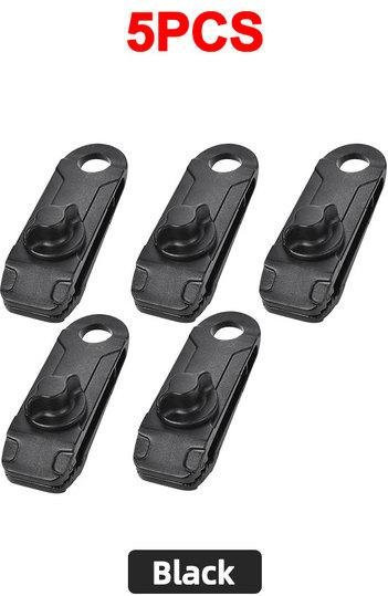 Wiederverwendbare Plane Clips aus Kunststoff für Zelt und Überdachung, Schwarz, 5 Stück - Bild 1