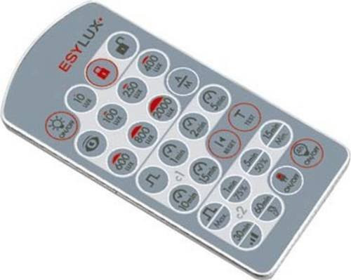 ESYLUX Universal- und Fernbedienung REMOTECONTROLMDi/PDi in Silber/Grau - Bild 1