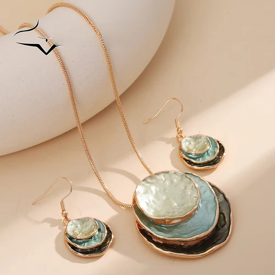 MeiceM Schmuckset, Ohrringe und Halskette, Emaille, Damen - Bild 3