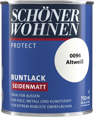 Schöner Wohnen Holzlack für Holz, Farbe: Altweiß, seidenmatt, 0,75 l - Bild 1