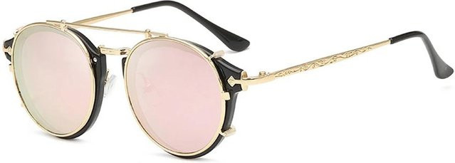 Oculos Sonnenbrille zum Aufstecken, Steampunk, Damen, oval, Vollrand - Bild 1