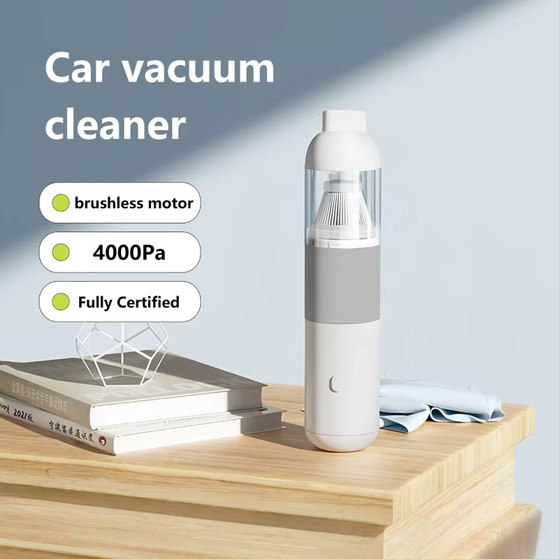 XMSJ Kabelloser Handstaubsauger für das Auto mit Saug- und Gebläsefunktion, Schwarz oder Weiß - Bild 4