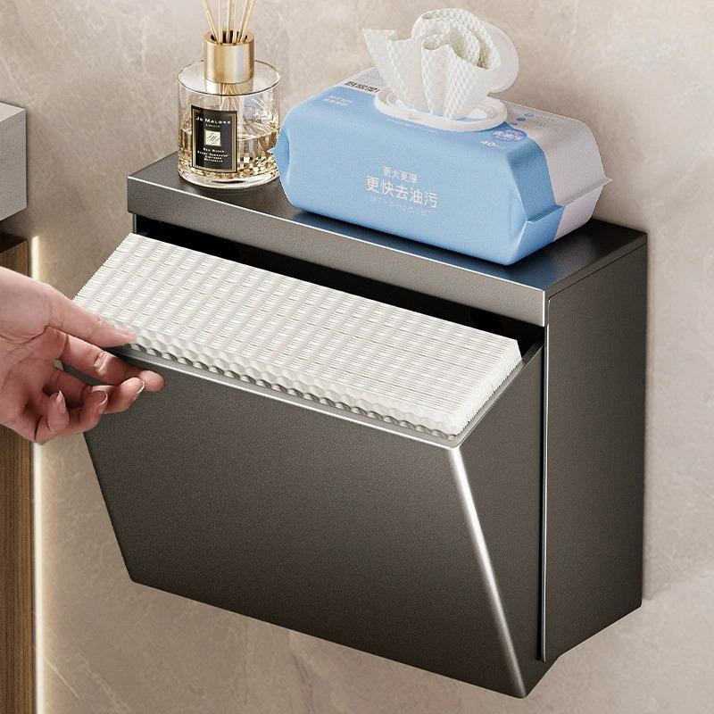 Wasserdichter Toilettenpapierhalter von World-class Emporium als Wand-Organizer für dein Badezimmer ohne Bohren - Bild 3