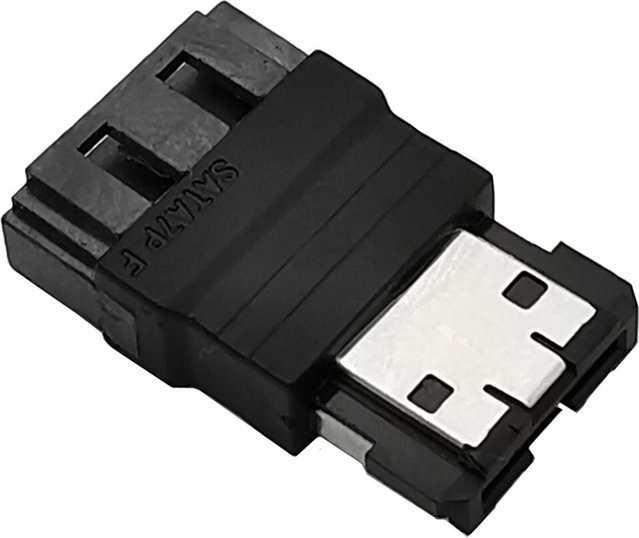 OULLX SATA zu eSATA Adapter Konverter in Schwarz zur Erweiterung deiner internen SSD auf eine externe Festplatte - Bild 1