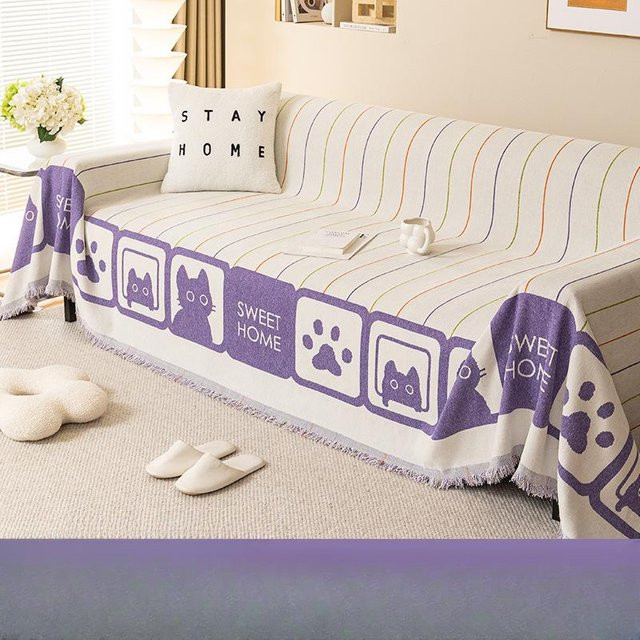 Super Six Chenille Sofabezug Universal mit Kratzschutz, B/B: 180 x 130 cm - Bild 1
