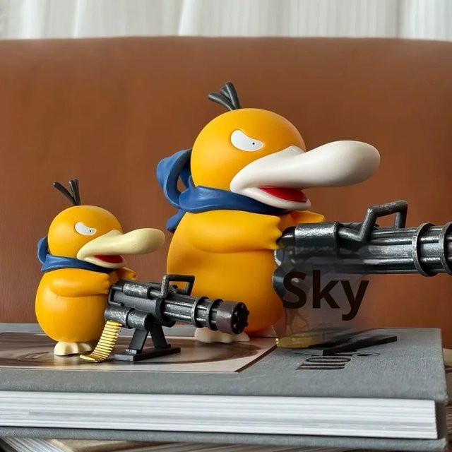Bandai Pokémon Psyduck Gatling Gun Figur, Actionfigur, 9–14,5 cm - Bild 1