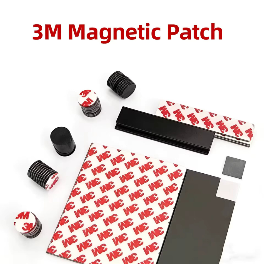 10 Stück 3M runde selbstklebende Magnetfolien mit 2 mm Dicke - Bild 3