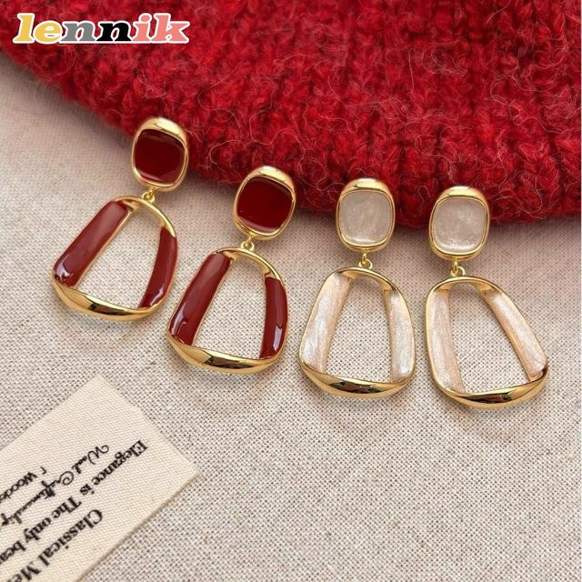 LEENIK Ohrringe, Gold, Damen, Vintage - Bild 1