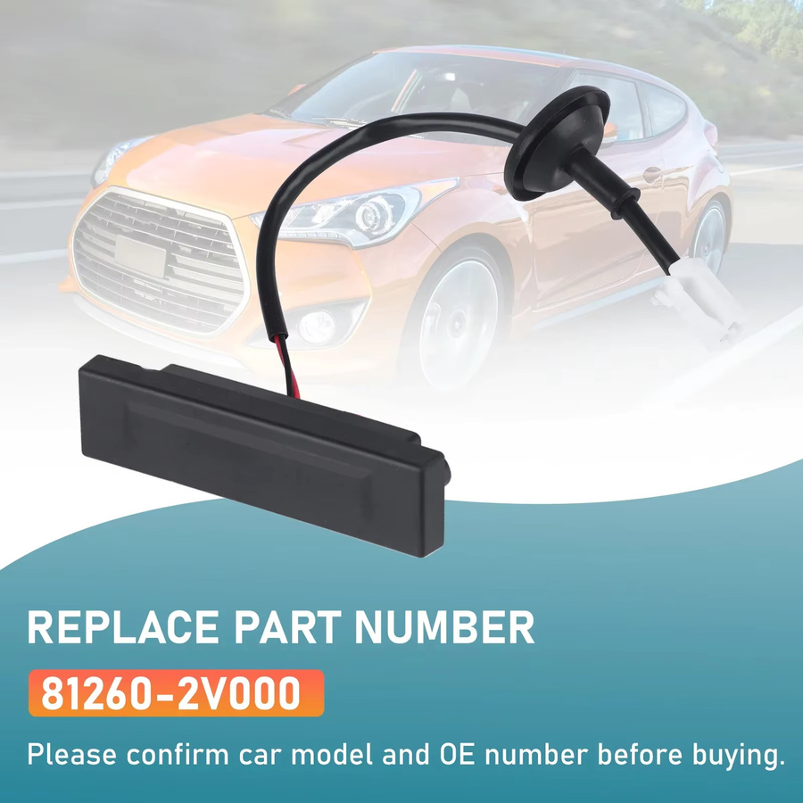 CNSPEED Heckklappen-Entriegelungsschalter OEM 812602V000 für Hyundai Veloster 2012–2017, wasserdichter Heckklappen-Türgriffschalter in Schwarz - Bild 3