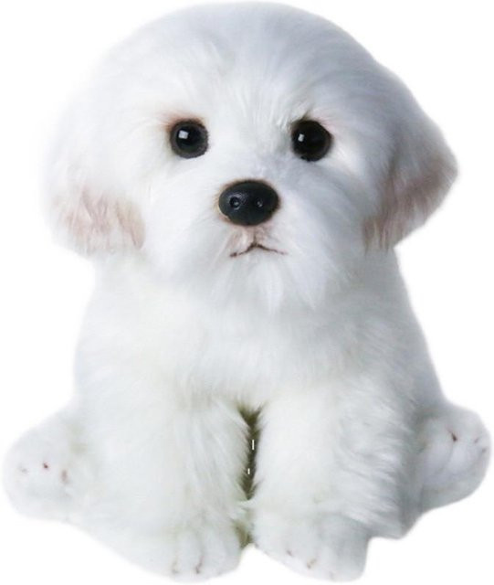 Binchi Keji Travel Malteser Ausgestopfter Hund Plüschtier, 26cm, ab 12 Jahre - Bild 1