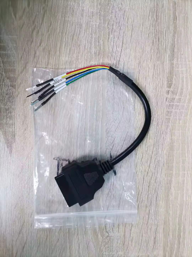JFIND OBD2-Stecker 16-poliger Jumper-Tester-Anschluss mit 5-poligem Adapter für Auto und LKW, Schwarz - Bild 2