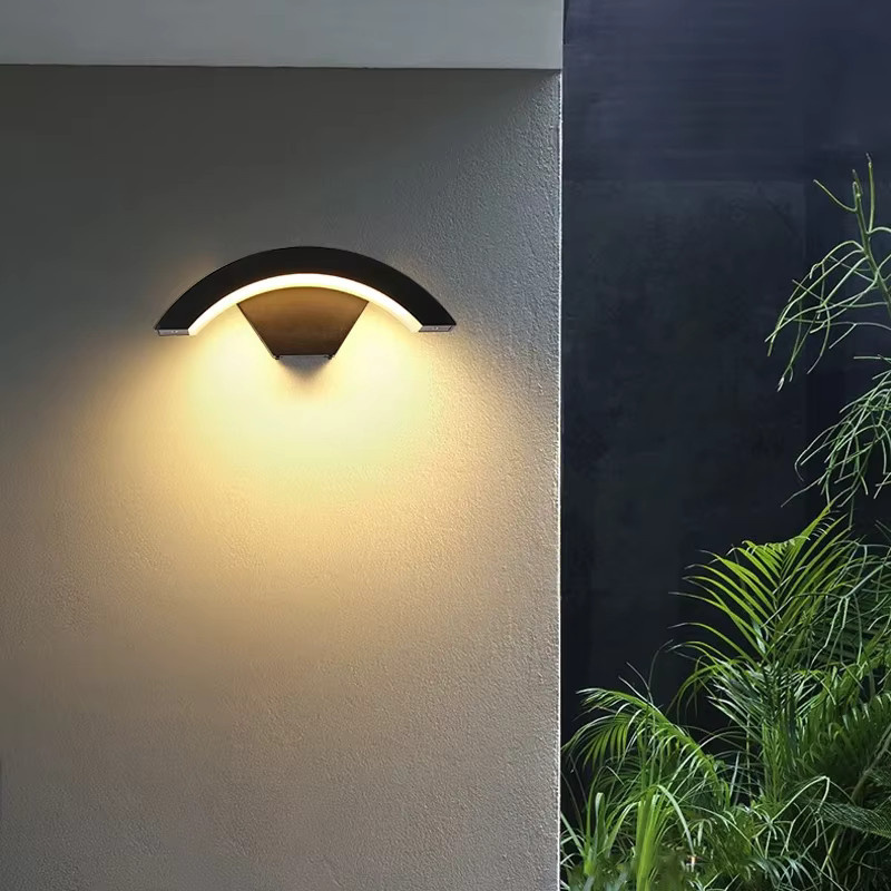 Ramalho Außenwandleuchte mit Bewegungssensor, moderne Up-Down Wandlampe aus Aluminium, wasserdicht IP65, Schwarz - Bild 3