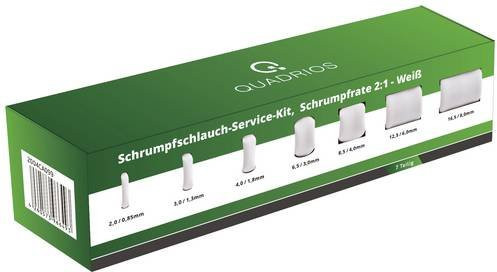 Quadrios Schrumpfschlauchsortiment Weiß mit einer Schrumpfrate von 2:1 - Bild 1