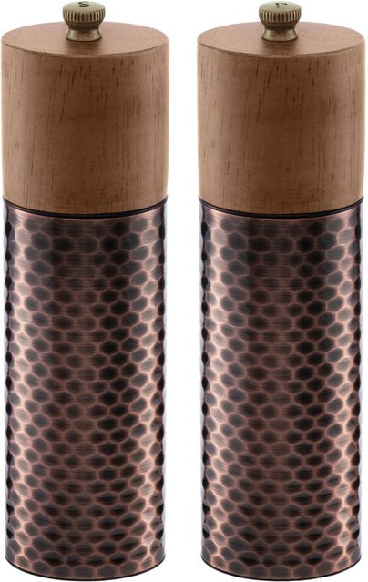 VEGA Salz- und Pfeffermühlen-Set Koba in Kupfer und Braun, Durchmesser: 5,5 cm, Höhe: 19,4 cm - Bild 1