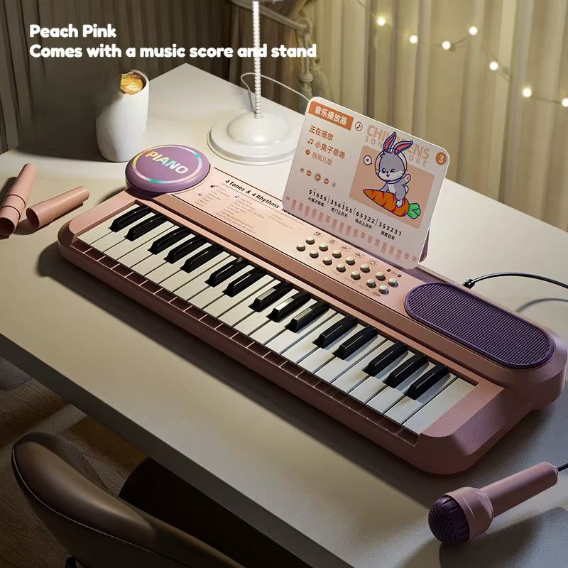 MYGVN Klaviertastatur, Musikspielzeug mit Mikrofon, ab 3 Jahre - Bild 5