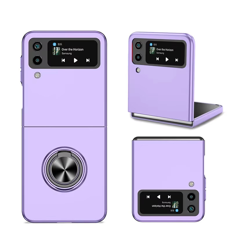 Magnetische 360 Grad rotierende Ringhalterungshülle für Samsung Galaxy Z Flip 3 4 5 6 in Blau oder Lila - Bild 6