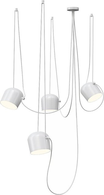 Flos Aim LED-Pendelleuchte 4er-Set in Weiß mit warmweißem Licht (2700K) - Bild 1