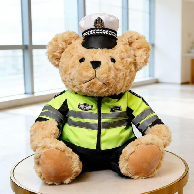 Pukeyue Polizeiuniform Teddybär Plüschtier, ab 14 Jahren - Bild 1