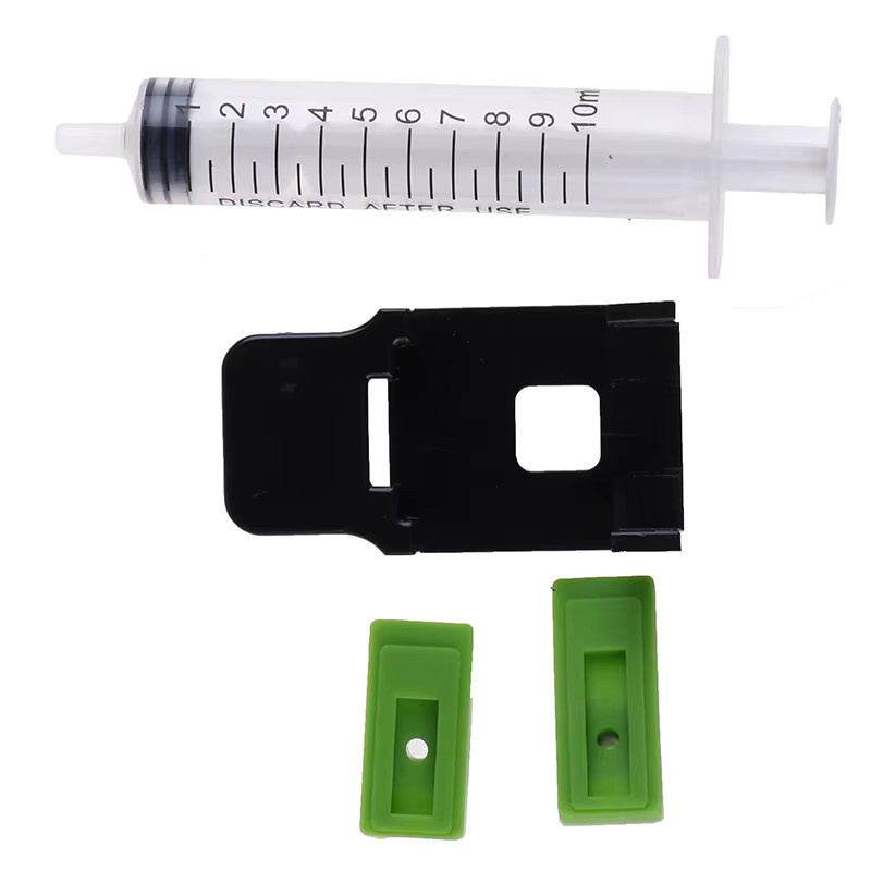 JTZTF 3-in-1 Tintenpatronen-Nachfüllset mit Gummipads und Spritzen-Werkzeugset in Mehrfarbig für Inkjet-Drucker - Bild 4