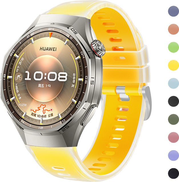 Huawei Uhrenarmband Silikon, transparent, 22 mm - Bild 1