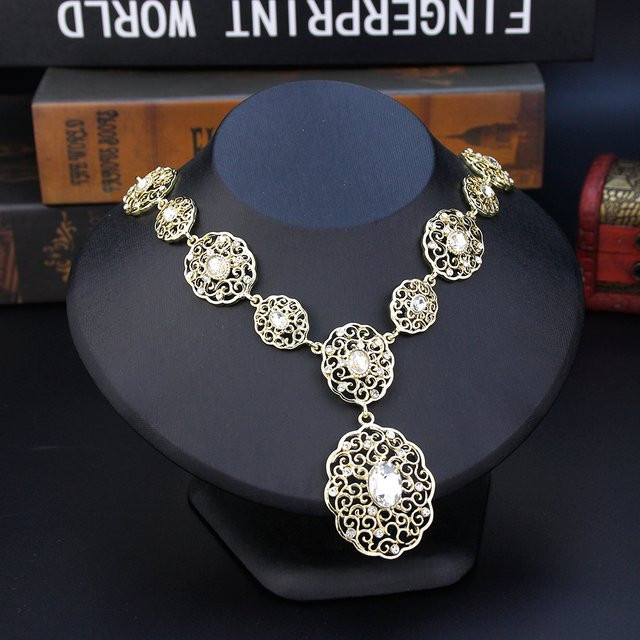 Sun spicems Choker Halskette, Gold, Kristall, Damen - Bild 1