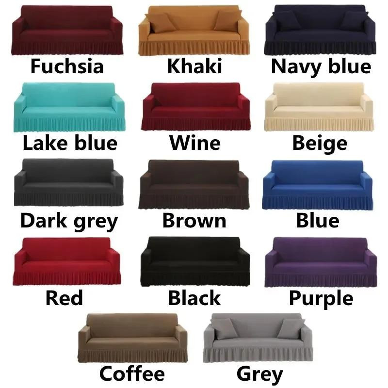 Seasons Elastischer Sofabezug mit doppelter Armlehne für 1-Sitzer, Polyester, Rutschfest, Breite: 90-140 cm - Bild 5