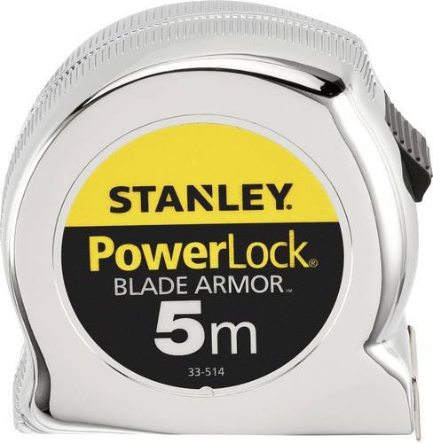 Stanley Bandmaß Micro Powerlock in Silber mit 5 m Länge und 25 mm Breite - Bild 1