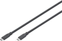 DIGITUS USB-C auf USB-C Silikon-Anschlusskabel, USB 3.2 Gen 1, 5G, 4K, 100W, Schwarz, Länge: 2 m - Bild 1