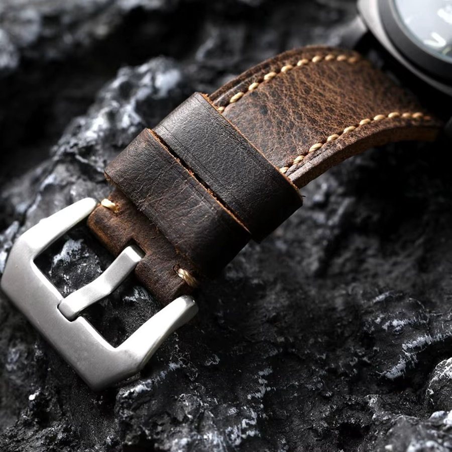 Raystray Armband Rindsleder, braun, Herren, Vintage - Bild 2